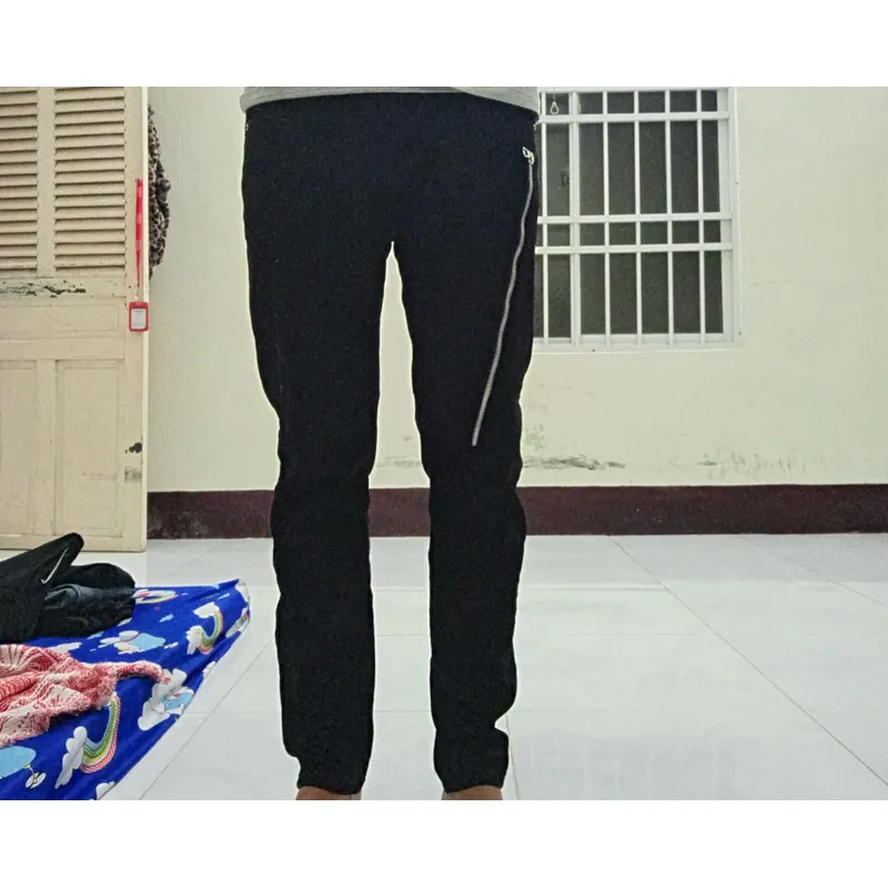 Skinny jeans dây khóa kéo đùi 719364