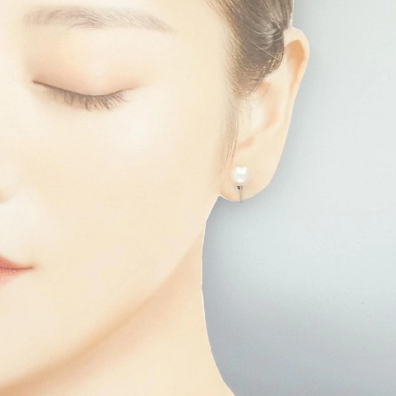 PT850 Bông tai ngọc trai Akoya 7.8mm - Hàng hiệu Authentic 869896