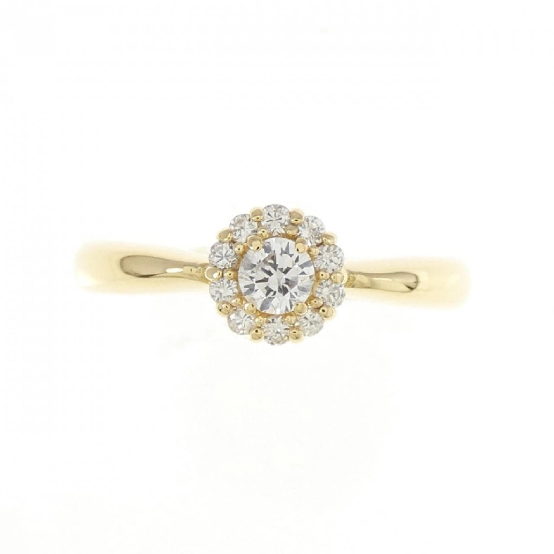 Nhẫn kim cương K18YG 0.23CT 671861