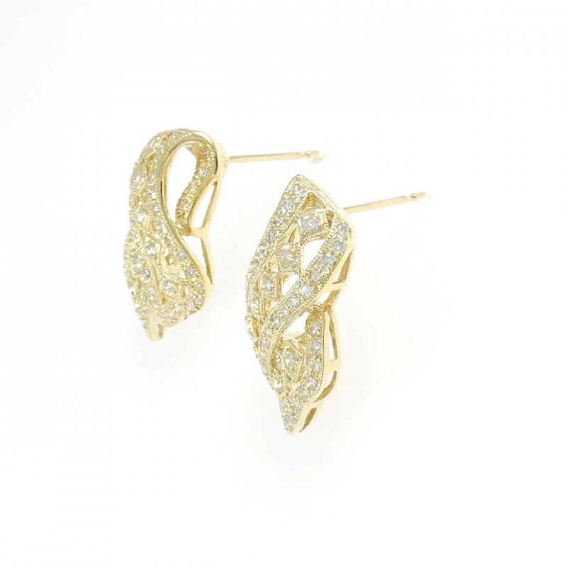 K18YG Bông tai kim cương 1.10CT - Hàng hiệu Chính hãng 867369