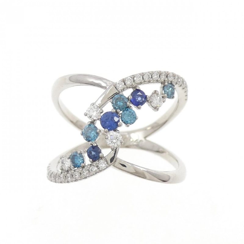 Nhẫn Sapphire K18WG 0.18CT 666424