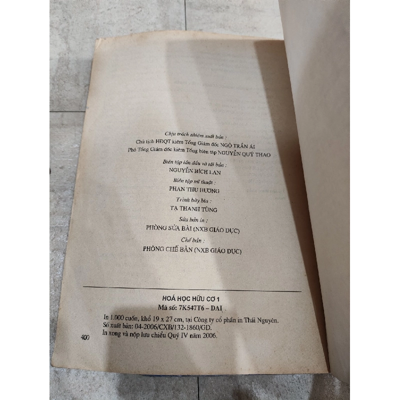 Hóa Học Hữu Cơ (2 Tập) - PGS.TS. Đỗ Đình Răng, PGS.TS Đặng Đình Bạch, TS. Nguyễn Thị Thanh Phong 396066