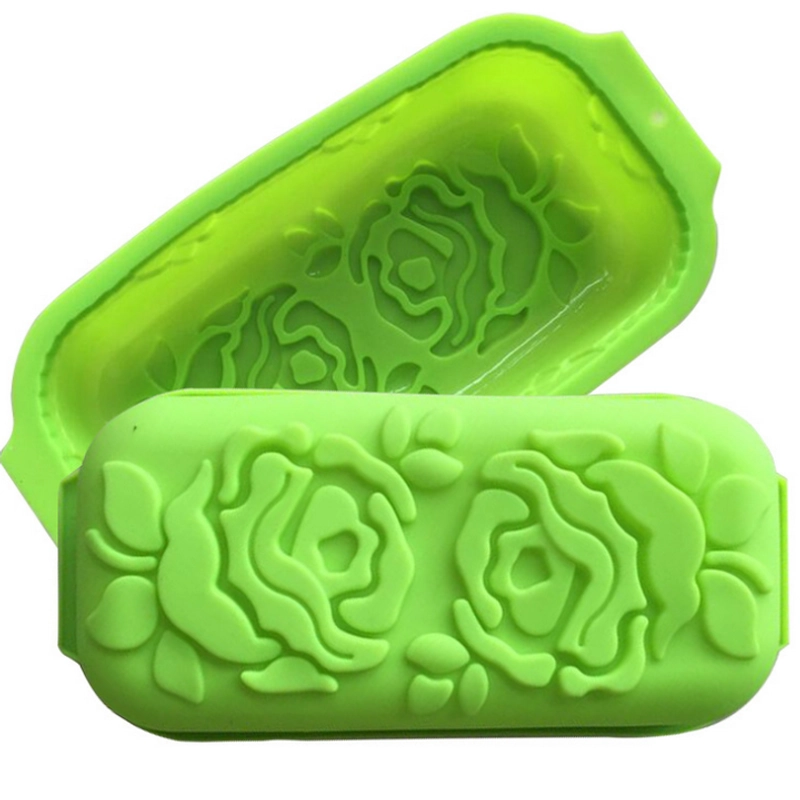 Khuôn silicon làm bánh, rau câu, bánh mì hoa hồng đôi - Loại 29 cm - Mã số 1109 338332