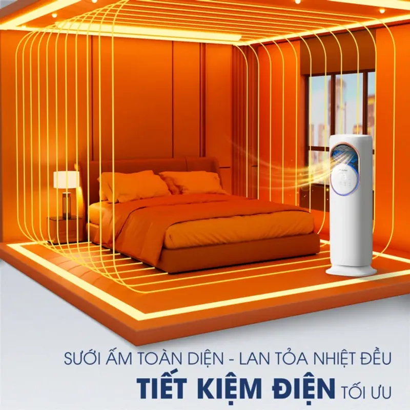 Quạt điều hòa thông minh KSA368 KALITE màu trắng chính hãng mới 100% 572043