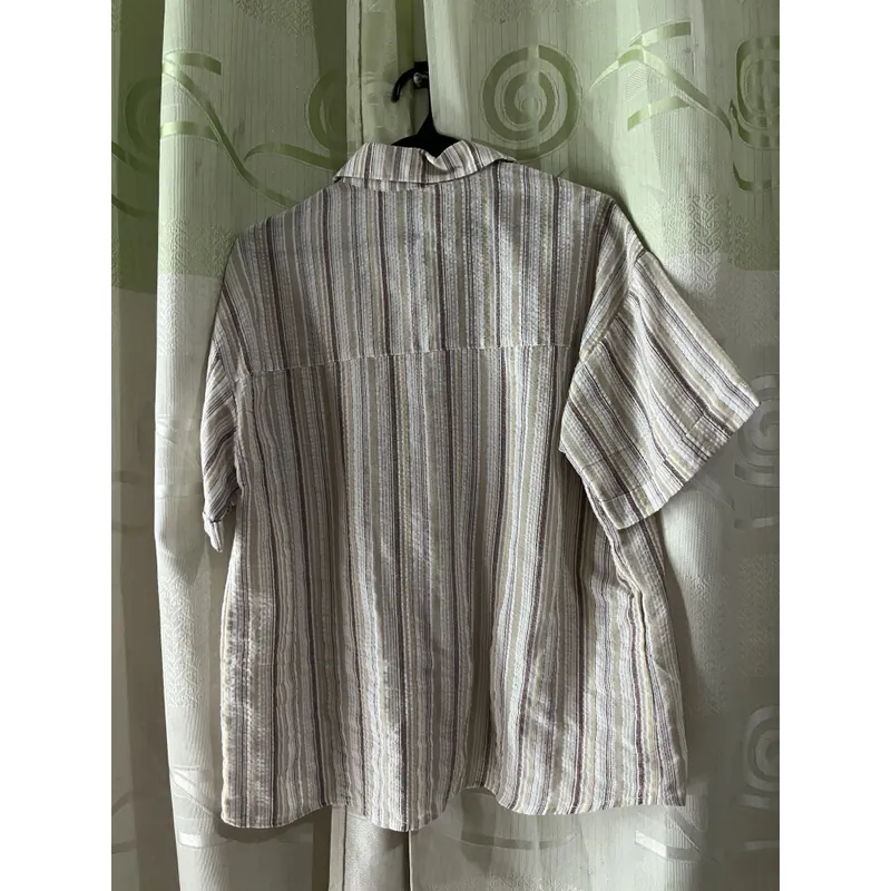 Áo sơ mi kẻ sọc màu nâu  590372