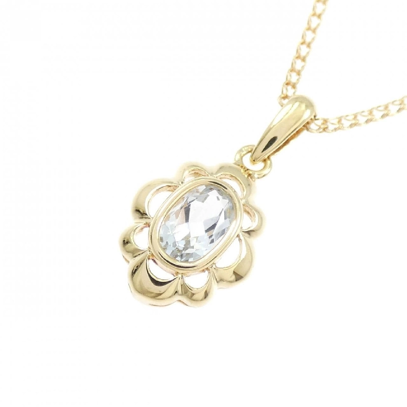 K18YG Aquamarine Necklace - Hàng hiệu Authentic 856847