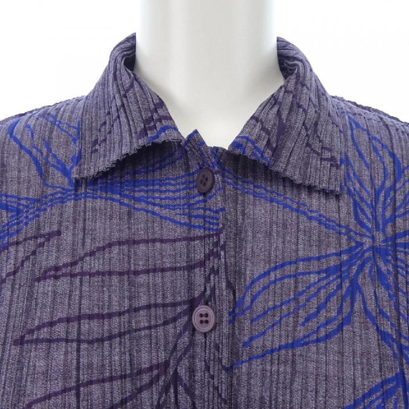 【Cổ điển】Pleats Please 2005 Lá PP51-JJ922 7560022 Áo sơ mi 633368
