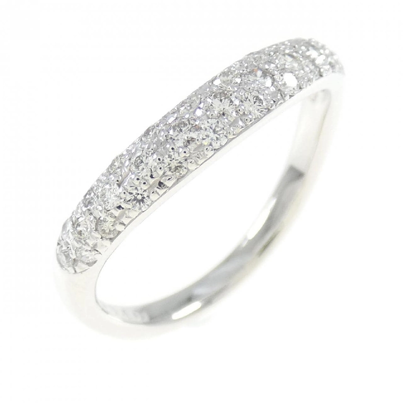 Nhẫn kim cương Pavé K18WG 0.40CT 667599