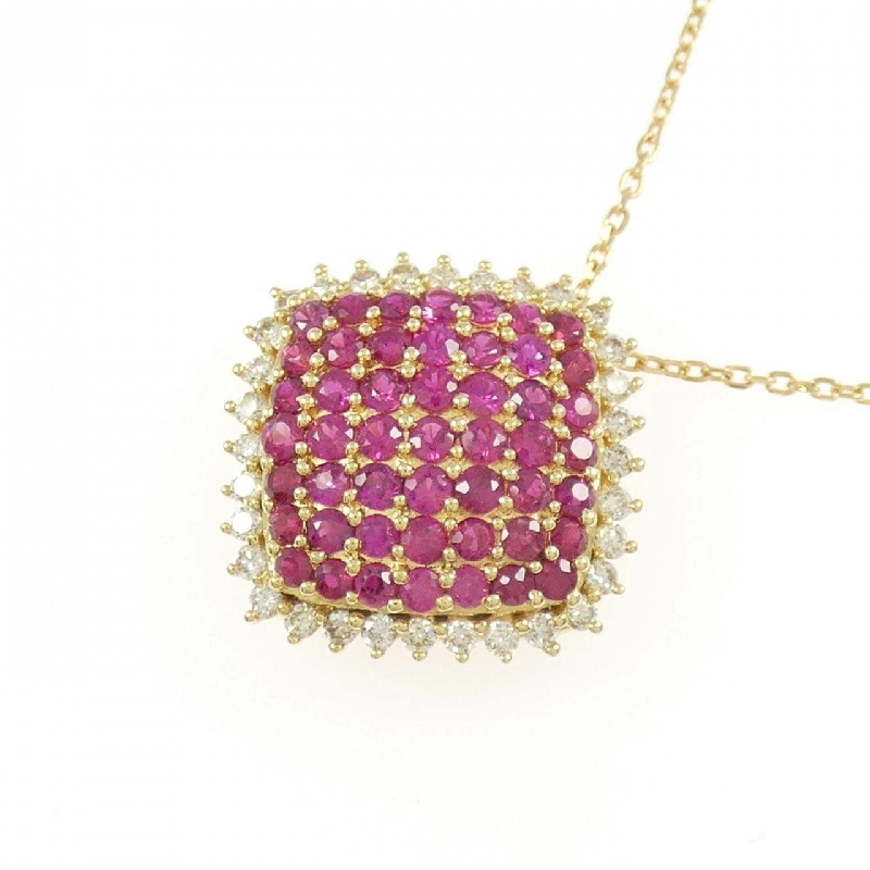 K18YG Dây chuyền Ruby 1.09CT - Hàng hiệu Chính hãng 859775