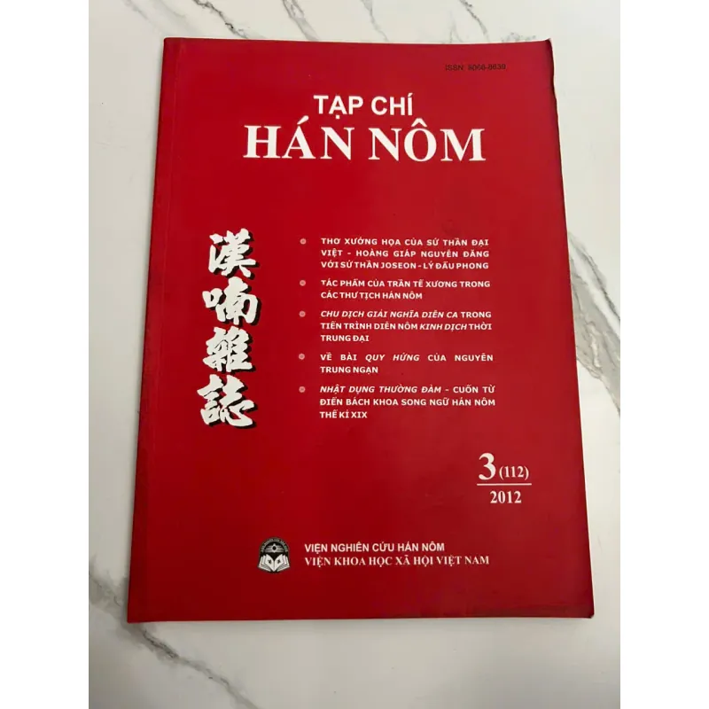 Tạp chí Hán Nôm - Số 3(112) năm 2012 700518