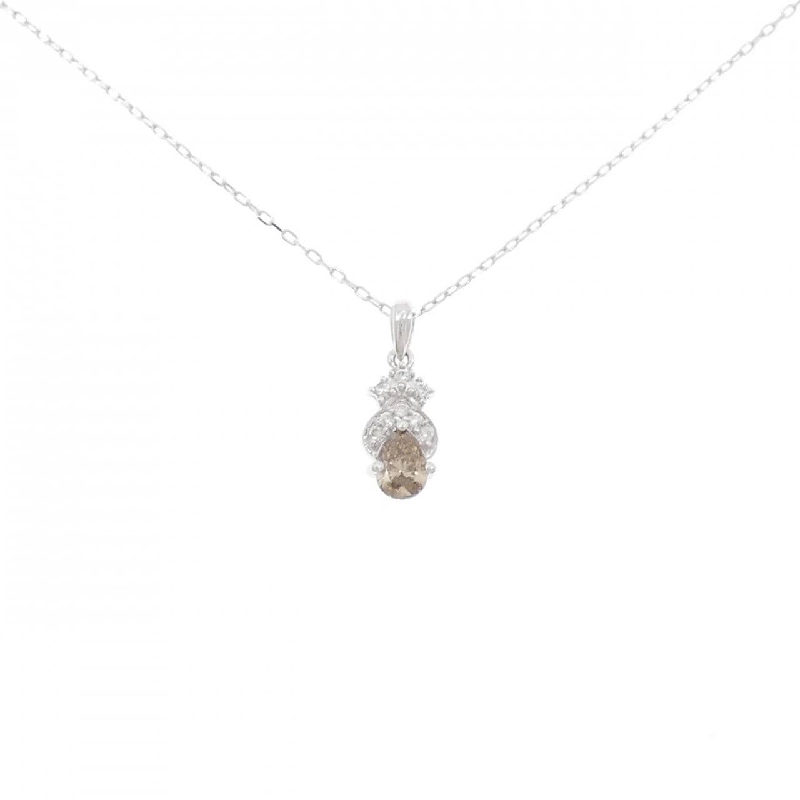 K18WG Dây chuyền kim cương 0.42CT - Hàng hiệu Chính hãng 858919