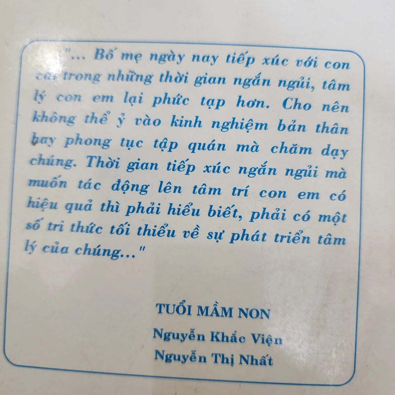 Tuổi mầm non | bác sĩ Nguyễn Khắc Viện 525625
