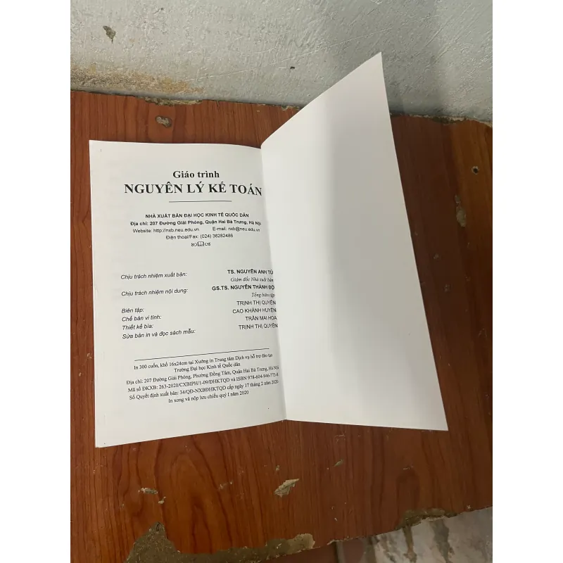 GIÁO TRÌNH NGUYÊN LÝ KẾ TOÁN- PGS.TS NGUYỄN HỮU ÁNH- PGS.TS. PHẠM ĐỨC CƯỜNG 730469