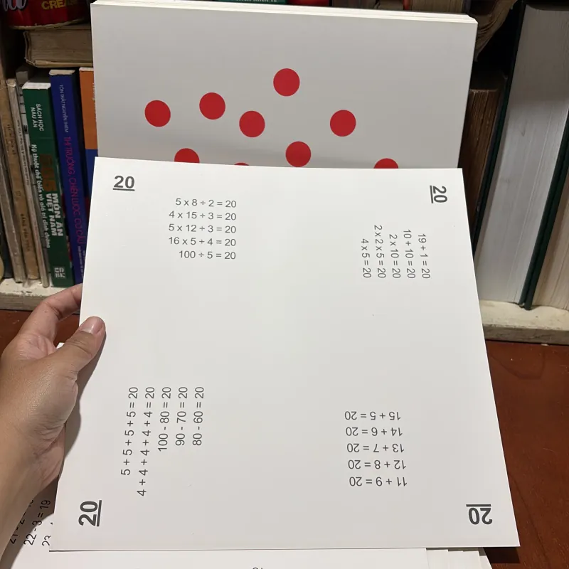 II Đồ Chơi Giáo Dục: Flashcard Dotcard Công Thức Học Toán Chuẩn Glenn Doman 760681