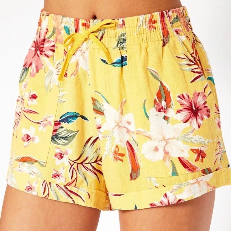 Quần short nữ Linen, quần short nữ đi biển F-21 vnxk. 224069