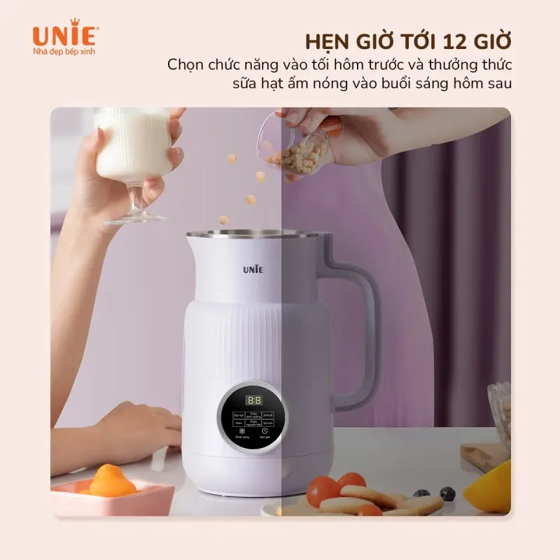 Máy làm sữa hạt UNIE UMB08 PRO dung tích 600ml 782674