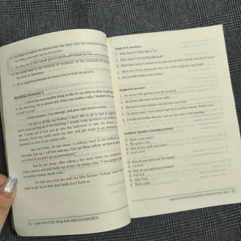 Tài liệu luyện thi chứng chỉ A tiếng Anh môn nói - Nguyễn Trùng Khánh 606371