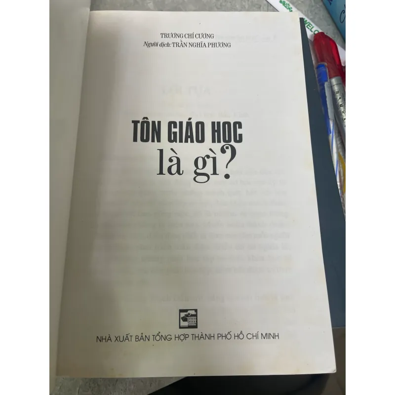 TÔN GIÁO HỌC LÀ GÌ - TRƯƠNG CHÍ CƯƠNG  1024696