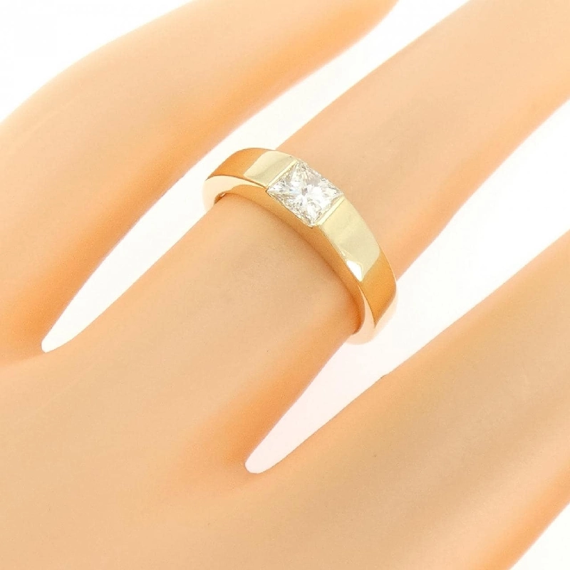 Nhẫn kim cương K18YG 0.41CT 666953