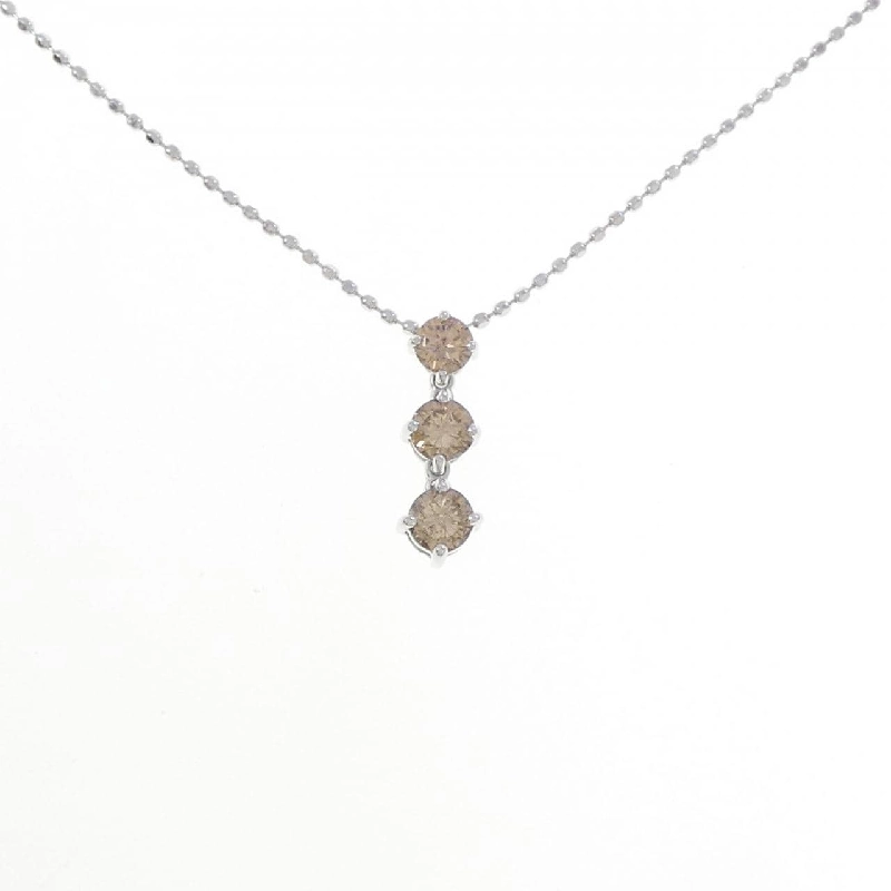 K18WG Dây chuyền kim cương 0.40CT - Hàng hiệu Chính hãng 860903