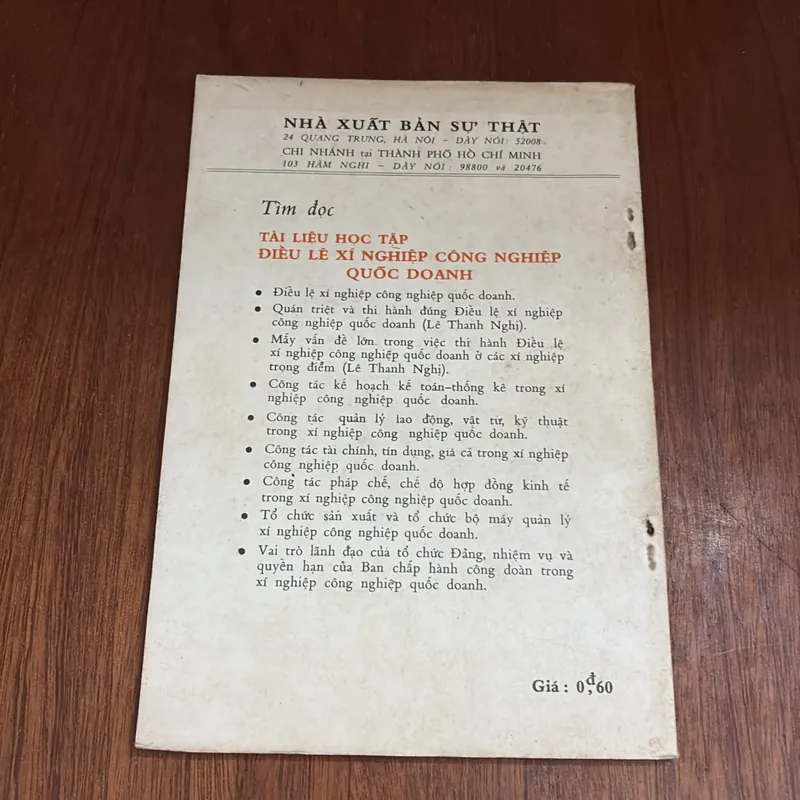 I Công Tác Pháp Chế, Chế Độ Hợp Đồng Kinh Tế Trong Xí Nghiệp Công Nghiệp Quốc Doanh - 1977 604880