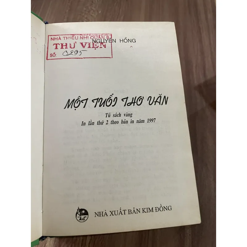 Nguyên Hồng - một tuổi thơ văn - Tủ sách vàng bìa cứng - Kim Đồng  789034