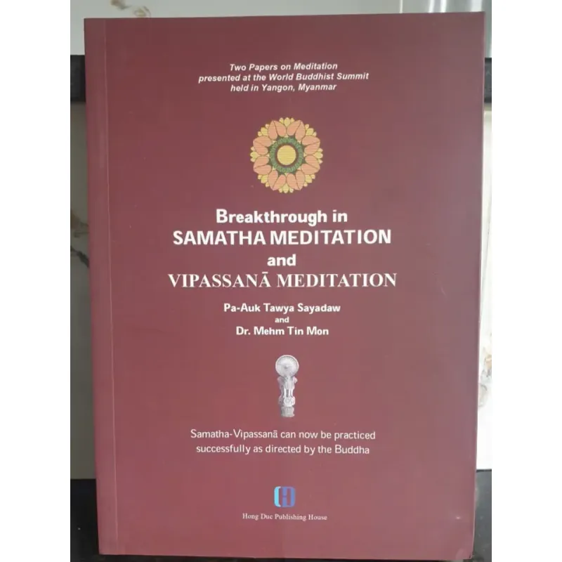 Bước đột phá trong thiền Samatha và thiền Vipassana - sách tiếng Anh 958238