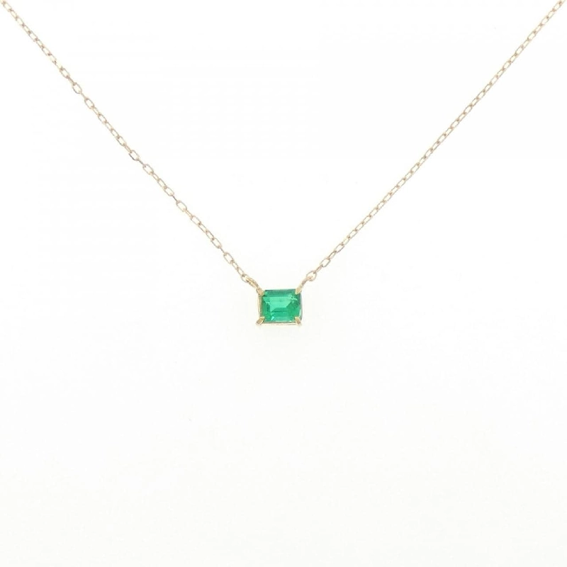 K18YG Emerald Necklace 0.21CT - Hàng hiệu Authentic 857338