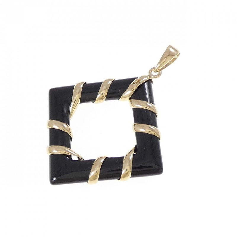 K18YG Onyx Pendant - Hàng hiệu Authentic 864463