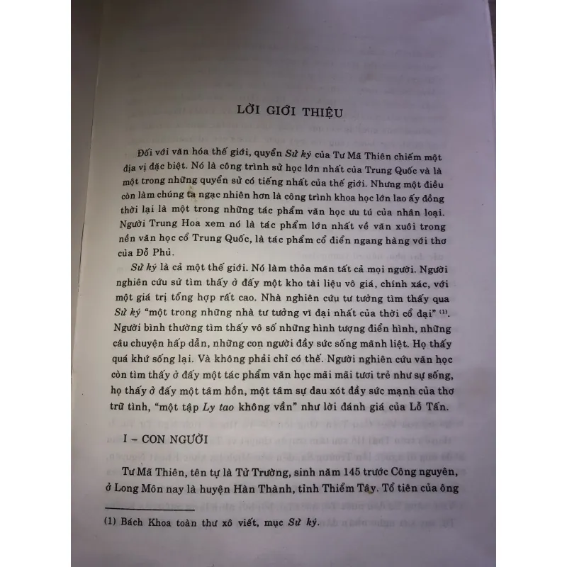 Sủ Ký Tư Mã Thiên - Nhà Xuất Bản Văn Học 935252
