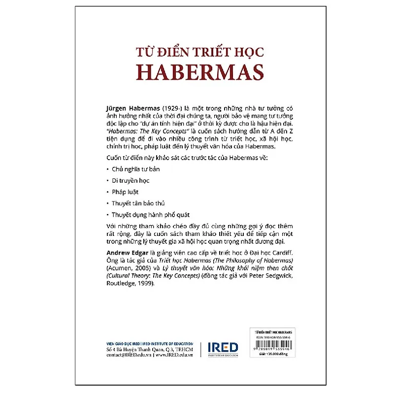 Từ Điển Triết Học Habermas - Andrew Edgar 452114
