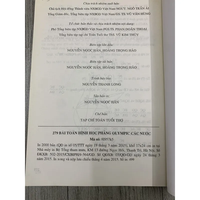 279 bài toán hình học phẳng olympic các nước. 3b1 689224