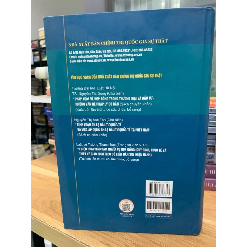 Cơ chế giải quyết tranh chấp thương mại và đầu tư -NXB Chính trọ quốc gia sự thật 781453