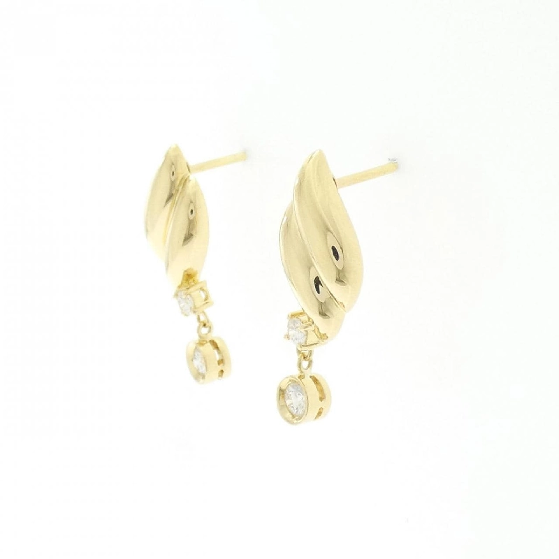 K18YG Bông tai kim cương 0.27CT - Hàng hiệu Chính hãng 870102