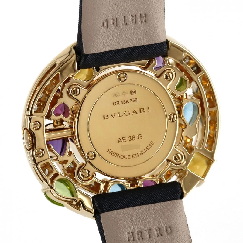 Bulgari Cherki YG/D&Đá màu AE36G/AE36D2CBL YG Quartz - Hàng hiệu Chính hãng 881150