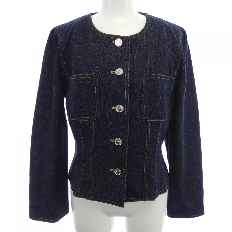 【Mã giảm giá】【Cổ điển】Áo khoác denim CHANEL 635452