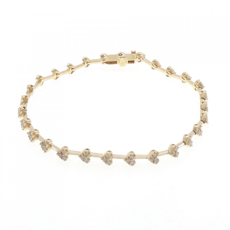 Vòng tay kim cương hình trái tim 750YG - Hàng hiệu Authentic 872264