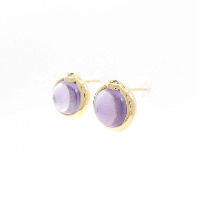 K18YG Amethyst Bông tai - Hàng hiệu Chính hãng 873366