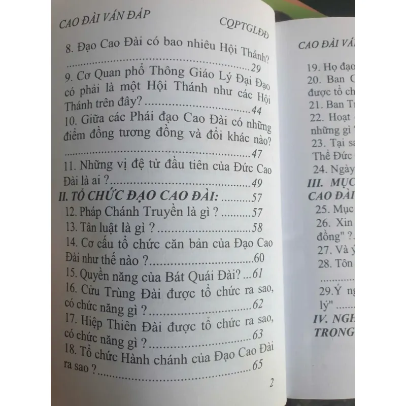 Cao Đài Vấn Đáp 777723