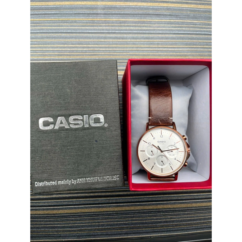 ĐỒNG HỒ KIM NAM DÂY DA CASIO MTP-E321RL-5AVDF NÂU 532228