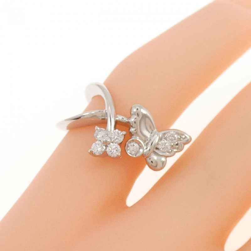 Nhẫn hồng ngọc hình bướm × hoa K18WG 0.31CT 672572