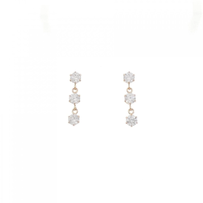 K18PG Bông tai Cubic - Hàng hiệu Chính hãng 870288