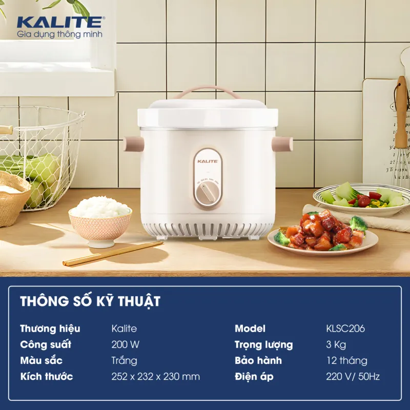 Nồi kho hầm đa năng KALITE KLSC206 giữ trọn dinh dưỡng 780455