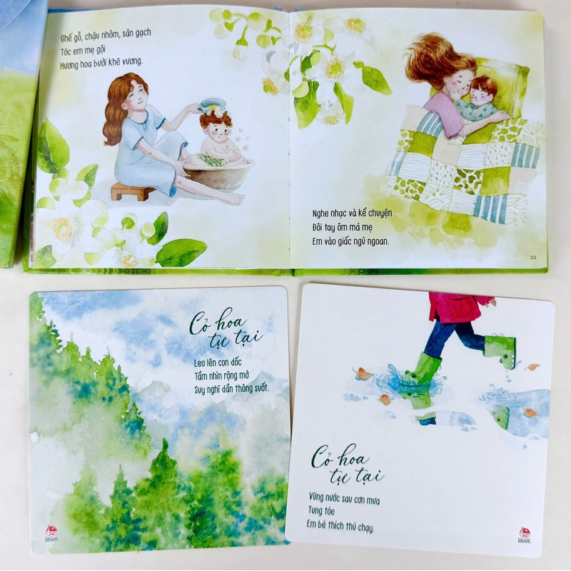 Cỏ hoa tự tại (Tặng 2 postcard + 2 bookmark + 1 hộp gập hình cánh hoa) 539473