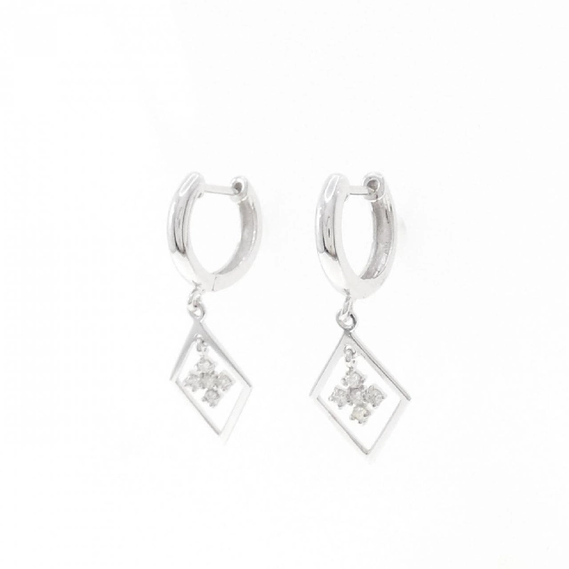 K18WG Bông tai kim cương 0.10CT - Hàng hiệu Chính hãng 870713