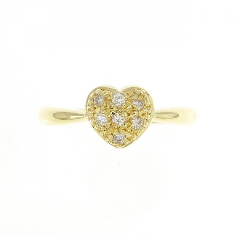 Nhẫn kim cương hình trái tim K18YG 0.07CT 671827