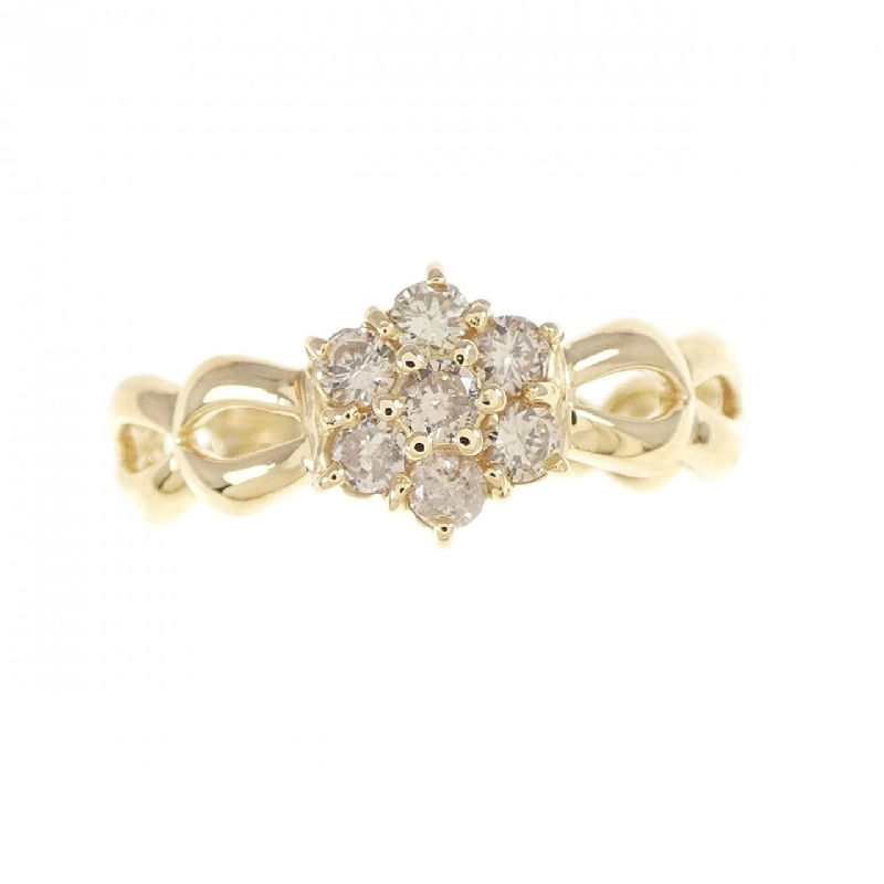 Nhẫn kim cương hoa K18YG 0.30CT 669240