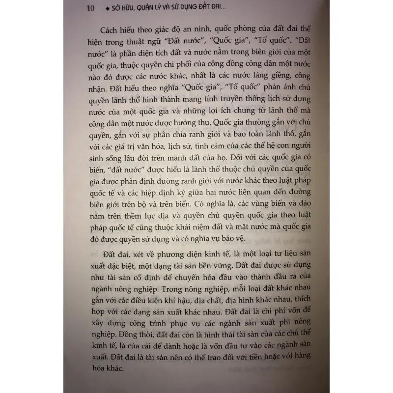 Sở hữu, quản lý và sử dụng đất đai 744785