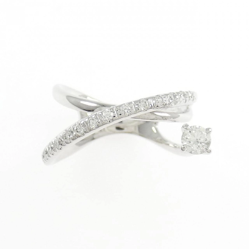 Nhẫn đính hôn kim cương K18WG 0.132CT - Hàng hiệu Authentic 853500