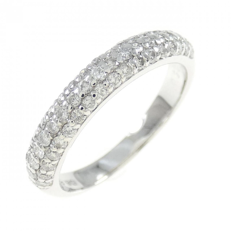 Nhẫn kim cương Pavé K18WG 0.50CT 670930